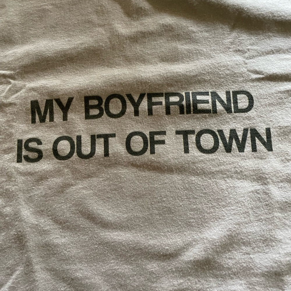 Casual Gray Tee with Bold Statement - Short Sleeve